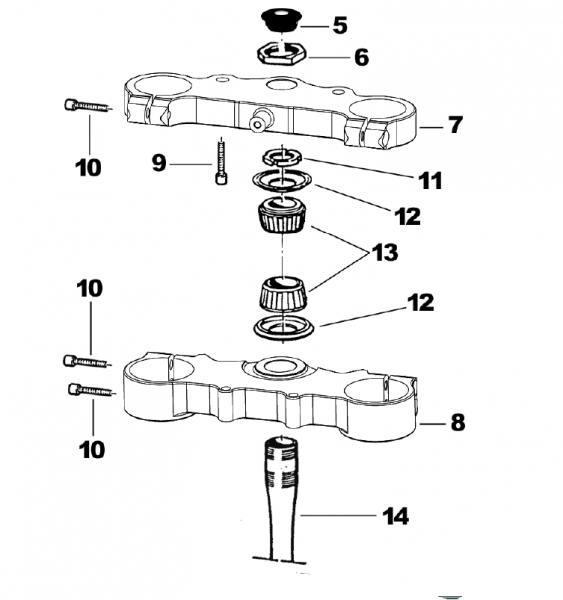 Nutmutter für Steuerkopfrohr junior MX. # 72099