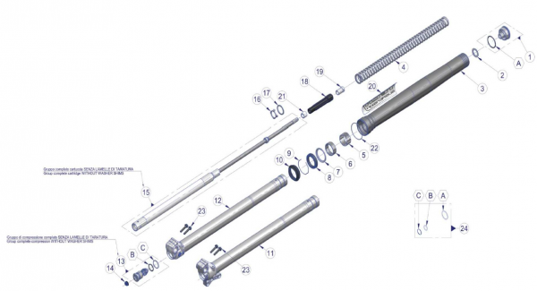 Führungsbuchse Gabel junior Formula 39 , #72155.