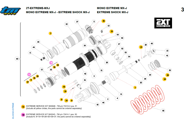 Dichtsatz Stoßdämpfer Junior 2013. # 72414.1´