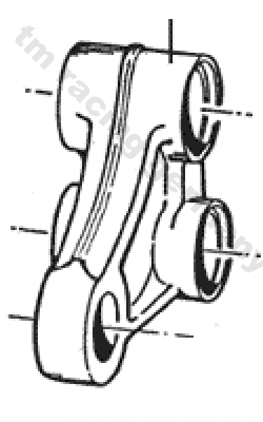 Dreieck Umlenkung  mod 05/07  ohne Buchsen und Lager, # 73072`
