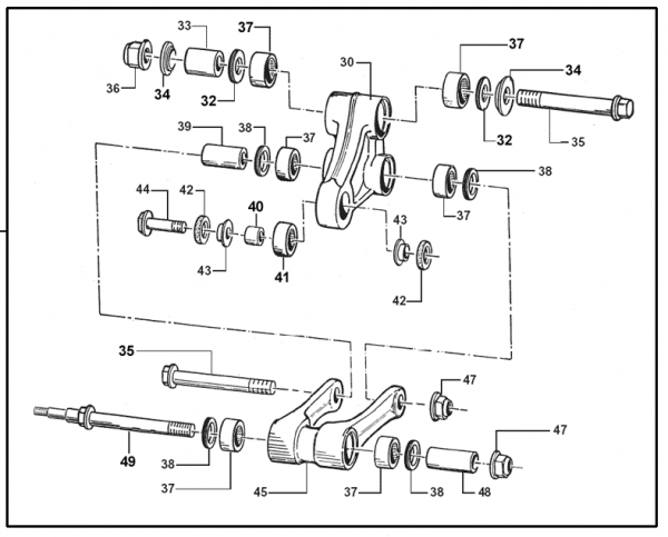 Buchse Umlenkung, ersetzt durch # 73204´