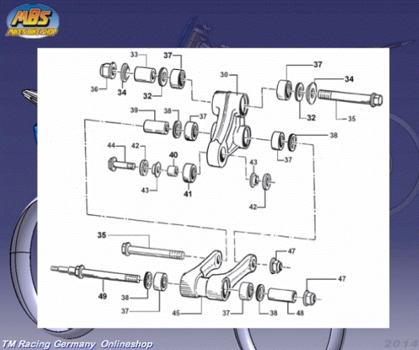 Buchse Umlenkung/Stoßdämpfer, #73212