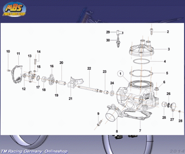 Hebel TMEES Zylinder 125/144, # 28066,
