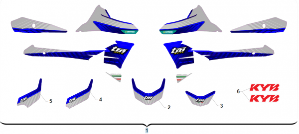 Aufkleberkit 2T/4T MY 2024. # 94029.24`