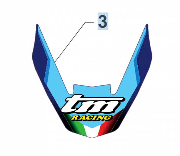 Aufkleber Kotflügel vorne. SM MY22, # 94104.22`