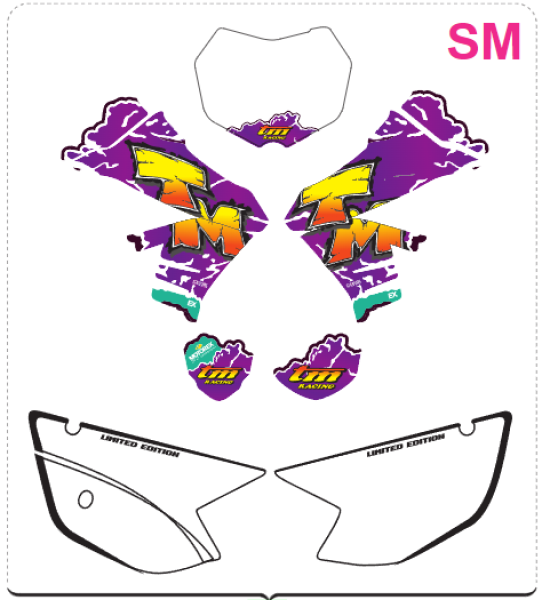 Aufkleberkit ab 2022, SMR 2T Pink Edition, # 94247.