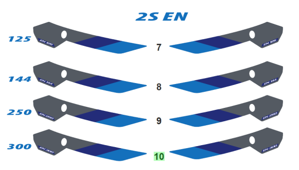 Sticker für Seitenteil hinten li. und re. 2T EN 300 MY25. # 94291.300`