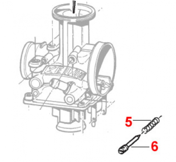 Feder für Luftregulierschraube Keihin. # D24110`
