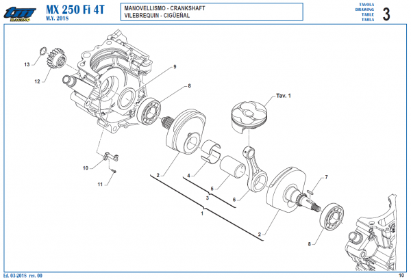 Wellendichtring  250FI MX Twinpipe 2018 Kurbelwelle, # F04375