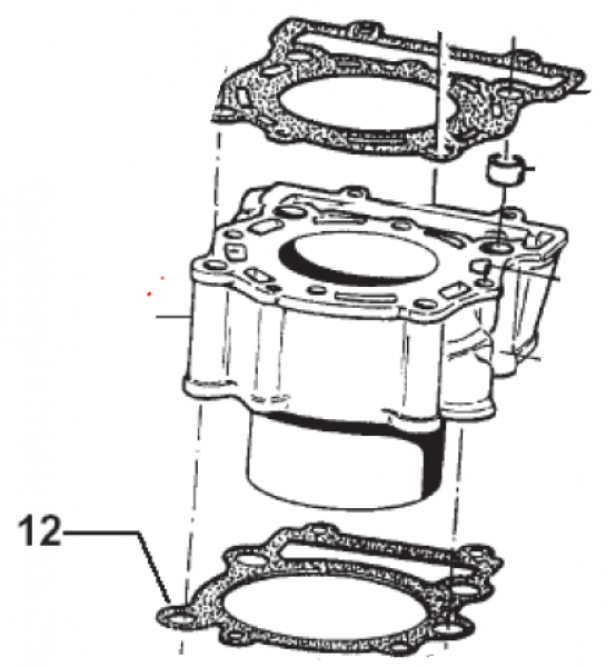 Dichtung Zylinderfuß D.108.5mm, 0,5mm, # F05815.2`