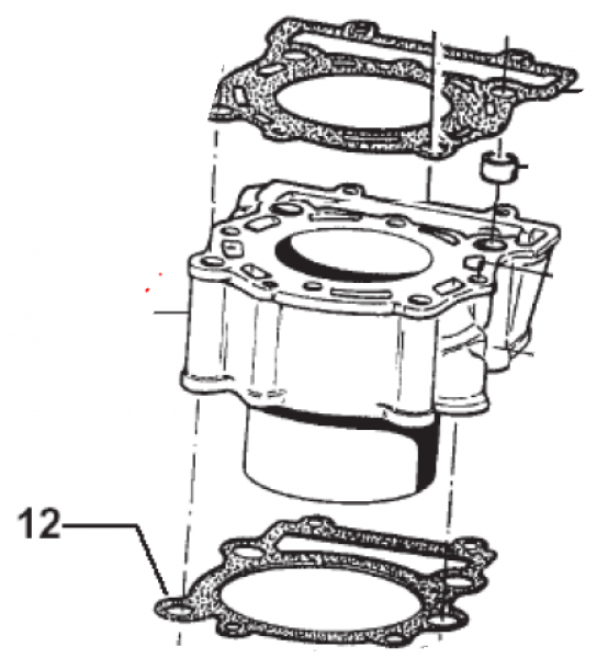 Dichtung Zylinderfuß D.108.5mm, 0,5mm, # F05815.2,