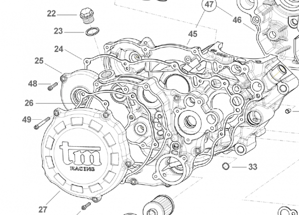 Dichtung Kupplungsdeckel 250Fi ab 2011. # F05841`
