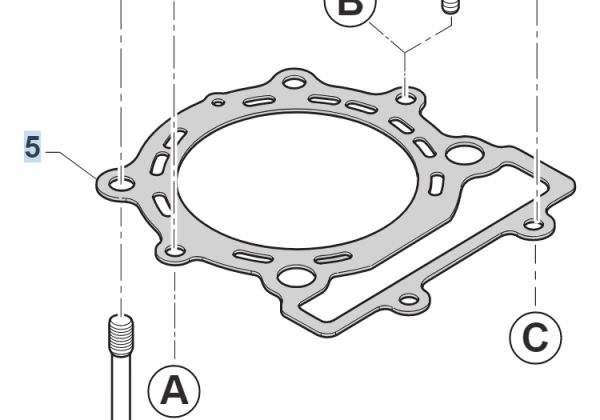 Kopfdichtung 530cc, D.98 BIL.COM., # F05846´