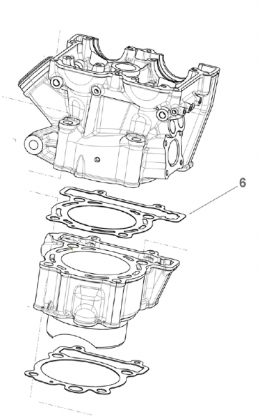 Zylinderkopfdichtung TM Racing 300 Fi, # F05849`