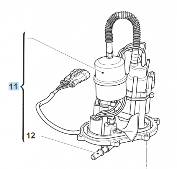 Benzinpumpe Fi MX, Fuel Pump MX. # F08197,