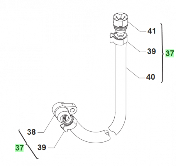 Anschluss Drosselklappengehäuse FI SMX CPL '15, # F08291`