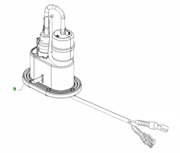 Benzinpumpeneinheit, 3.5 Bar mit Sensor Benzinkontrolle, # F08348.1.22`