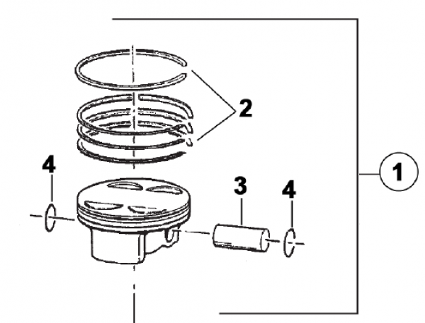 Kolbenkit 450Fi 94.94 2015 CPL V. # F10849.94`
