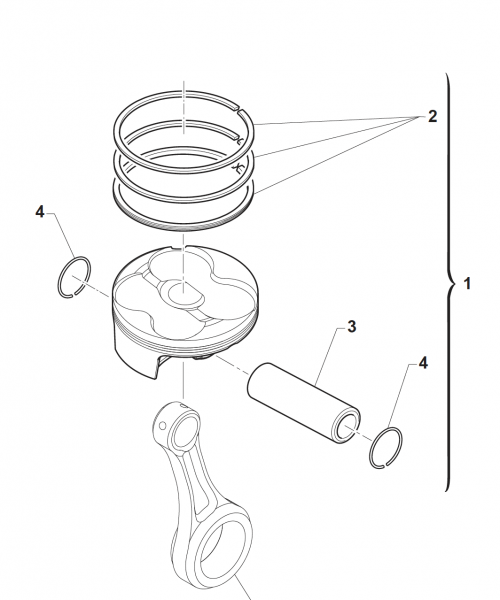 Kolbenkit 250Fi MX 76.95 2018, # F10863.95.