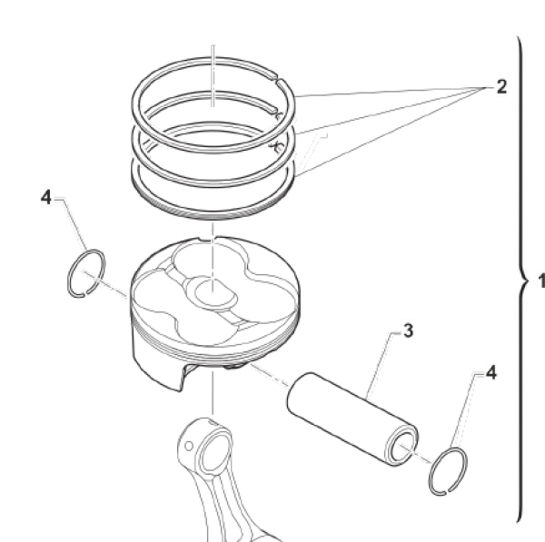 Kolbenkit Ø 80,95 C.19,3 300cc, #F10868.95.