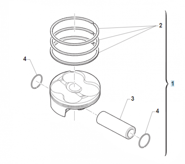 Kolbenkit 250Fi MX 76,95 CPL, ab 2022 bis, # F10879.95`