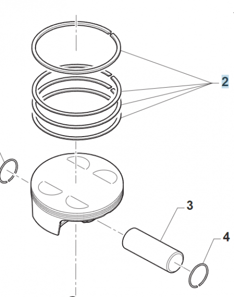 Kolbenringsatz Wiseco D.95 W., # F11376`