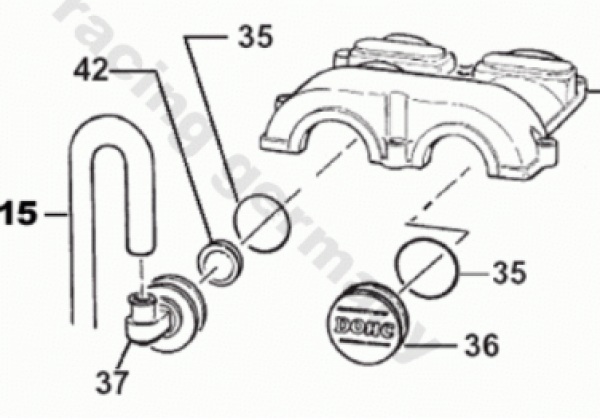 O RING Ventildeckel Abdeckungen seitlich. # F12307`