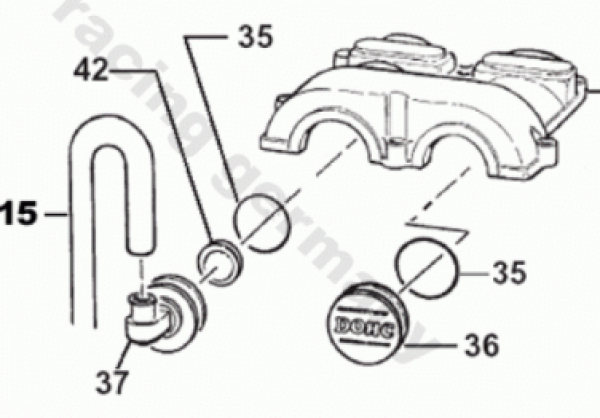 O RING Ventildeckel Abdeckungen seitlich, # F12307`