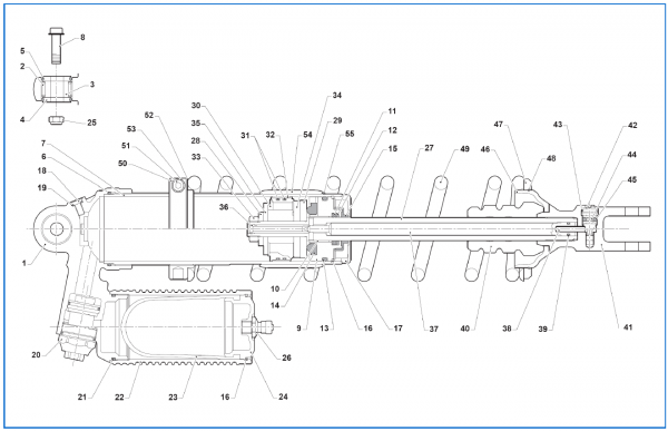 Führungsbuchse 18mm Kolbenstange Stoßdämpfer TM Racing für X-seal, #F72394 `