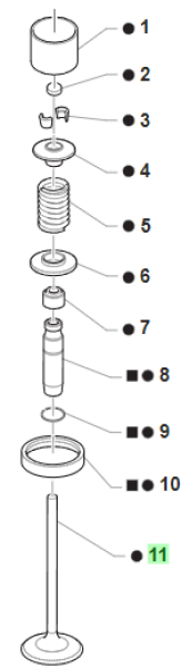 Ventil Auslass D.31X5,5. # F14144`