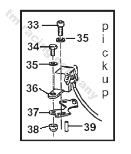 Halteblech für Pick Up Sensor, # F15414
