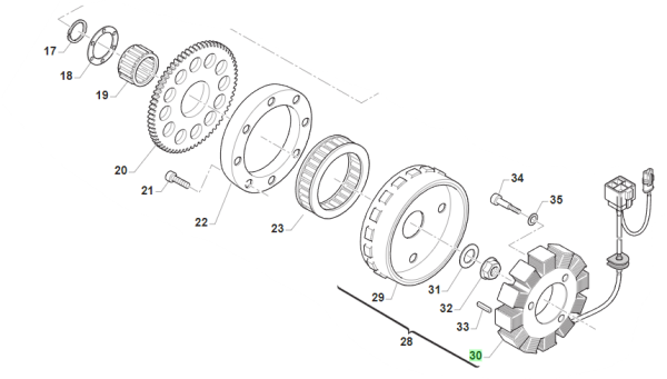 STATOR KOK YS 9022 KOK/AMP. # F15551.01`