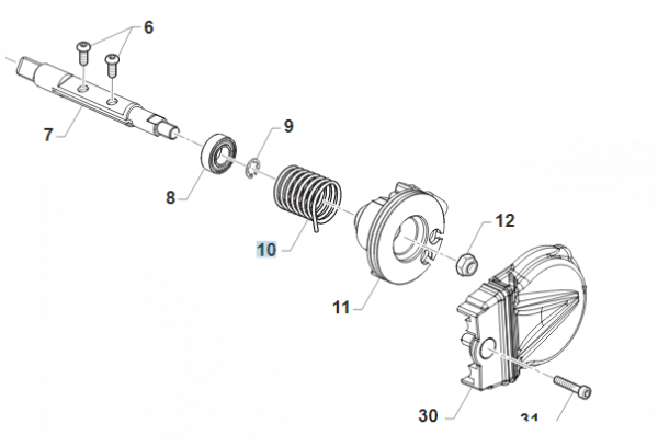 Feder Drosselklappe , # F16478.