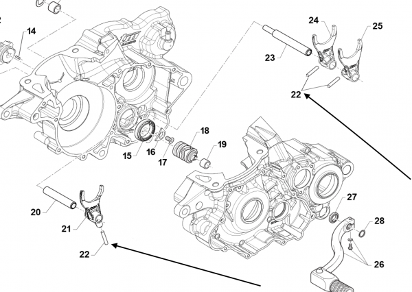 Führungsstift Schaltgabel/Schaltwalze ab 2019, # F19533