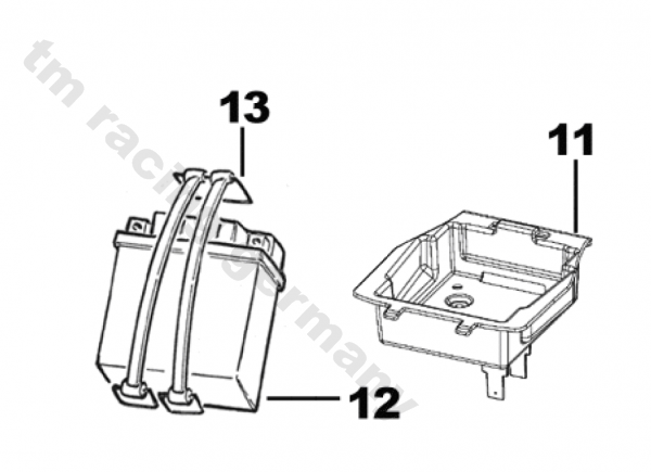 Batteriehaltegummi, # F21410.