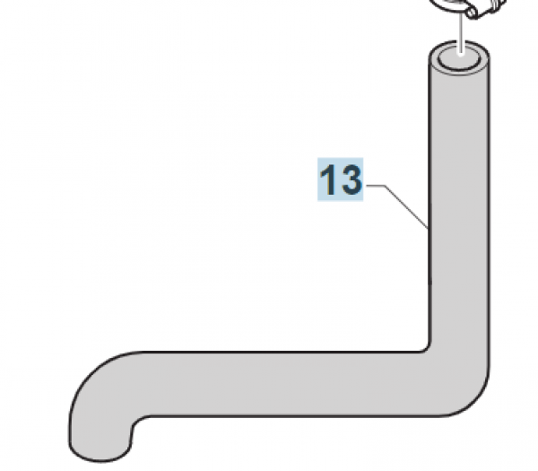 Kühlwasserschlauch, # F21448,