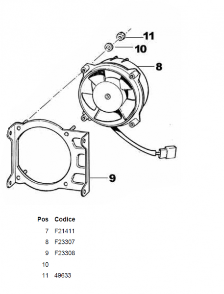 Elektrolüfter 12V, # F23307`