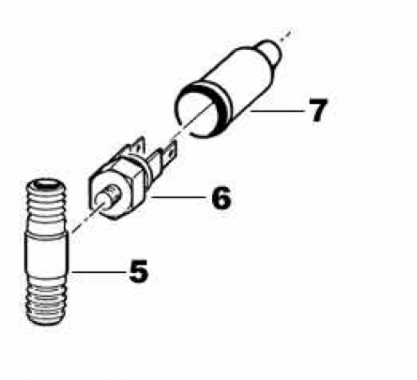 Abdeckung für Thermoschalter F23310,  #F21411
