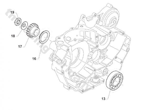 Distanzring Primärritzel 4T, # F26315