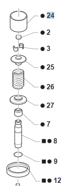 Tassenstoessel D.31 K110, # F26400`