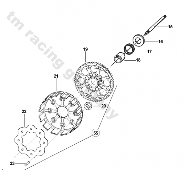 Buchse Kupplungskorb 250N, # F26422`