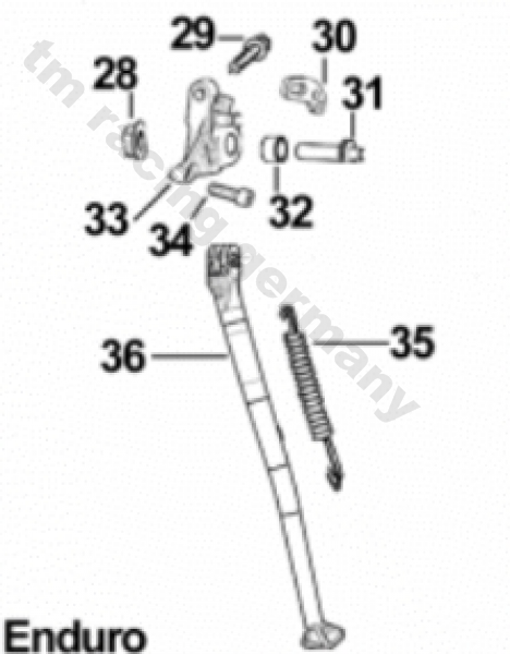Buchse für Seitenständer ab mod. 2008, # F26429.