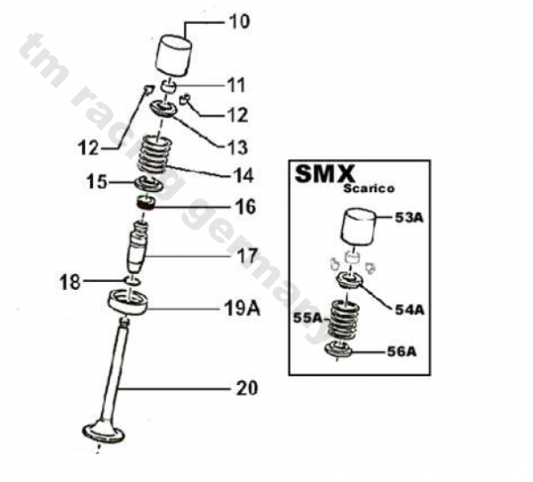 Federteller für Ventilfeder F16450 SMX STD, # F26493