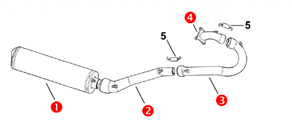 Auspuffrohr MIVV 450/530 mod 08, # F27464