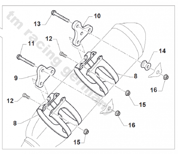 Halter Schalldämpfer 250Fi MX mod. 2015, # F27570`