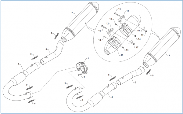 Befestigungsband Schalldämpfer HGS MX17RC, # F27612.