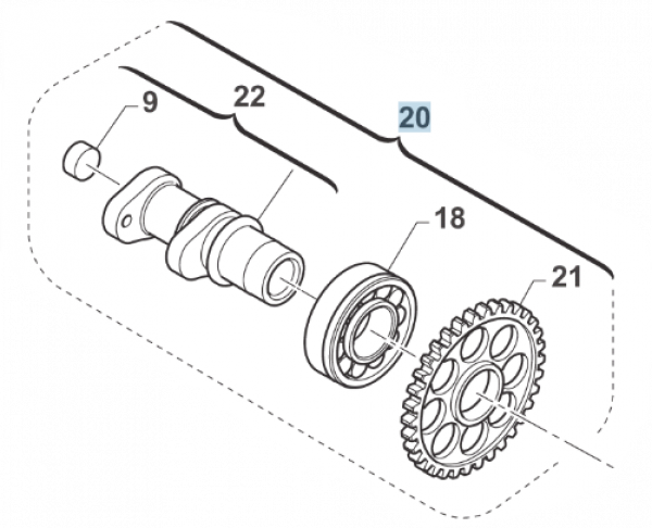 Nockenwelle Einlass 530 SM4, # F28682.530`