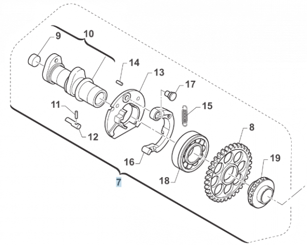 Nockenwelle Auslass, 530 S4, # F28683.530`