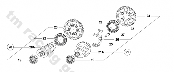 Nockenwelle Einlass 300Fi  MX CPL FA4, # F28837.