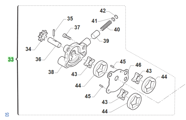 Ölpumpe 250/300 Fi Twin. # F30068`